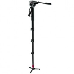 Manfrotto 561BHDV Video Monopod with Fluid Head (Black) 